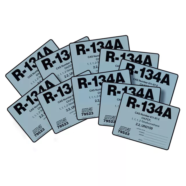 R-134A / R134A Label # 79523 , Pack of (10)