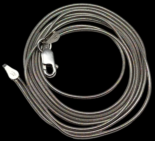7.8g ~ VINTAGE Solid 14k White Gold Ladies 17" Double Strand Chain Necklace