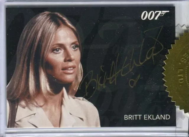 James Bond Archives 2015 Edition Britt Ekland Autograph Card