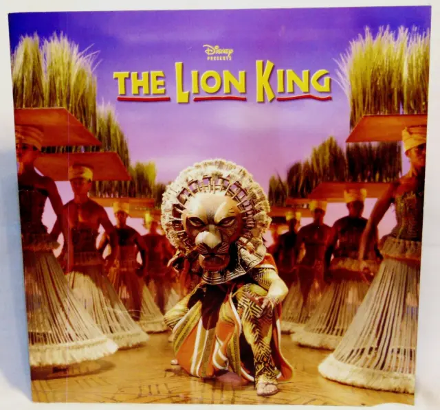 DISNEY Presents the Lion King Broadway Musical Program Book w/Insert (UK Tour)