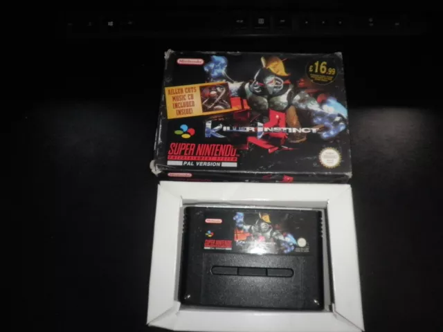 Super Nintendo, Snes -  killer instinct -  boxed