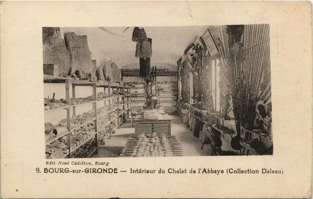 CPA BOURG-sur-GIRONDE-Intérieur du Chalet de l'Abbaye (28165)