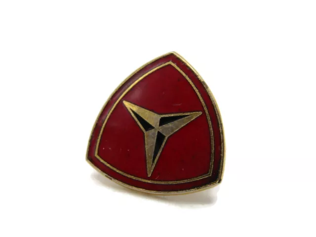 3rd Marine Division Pin Vintage Red & Gold Tone