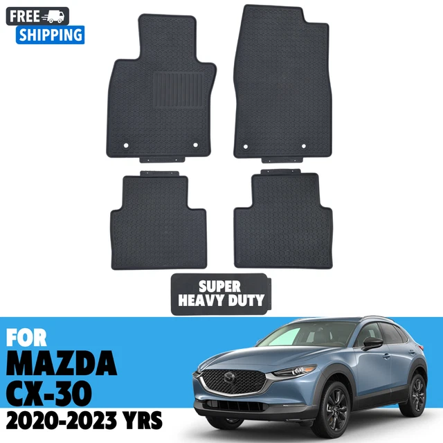 FLOOR MATS FOR MAZDA CX30 20202023 All Weather SuperHeavyDuty Rubber