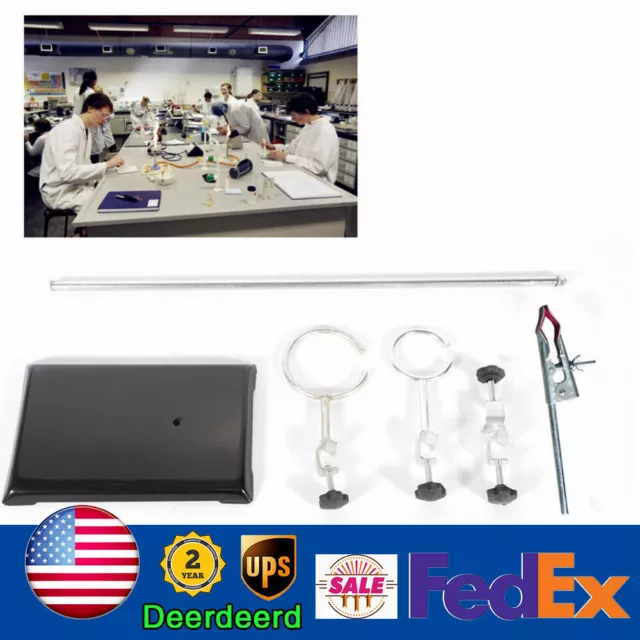 Laboratory stand and clamp set school physics/chemistry experiment tool (Iron)