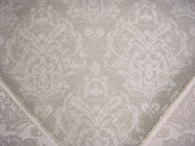 12-3/8Y Kravet Lee Jofa Sandstone Ecru Floral Linen Damask Upholstery Fabric 3