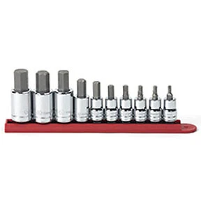 10 Pc. 3/8" & 1/2" Drive Hex Bit SAE Socket Set 80579 per mfg 3/3/2022 80579 0