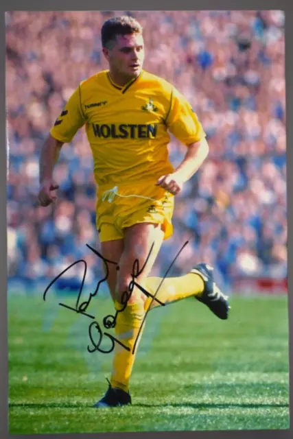 Paul Gazza Gascoigne Spurs Hand Signed Photo Autograph Coa Tottenham Hotspur