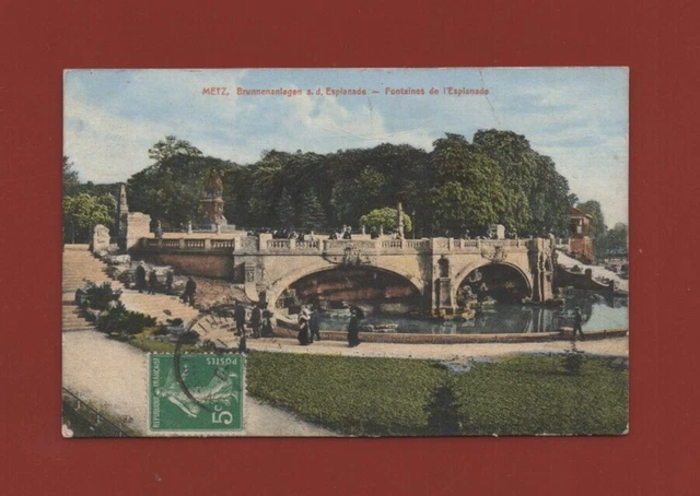 Metz - L'Esplanade - Brunnen die Esplanade