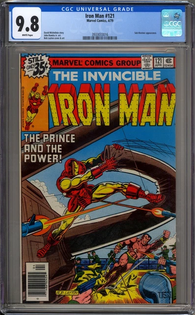 Iron Man 121 CGC Graded 9.8 NM/MT White Pages Sub-Mariner Marvel Comics 1979