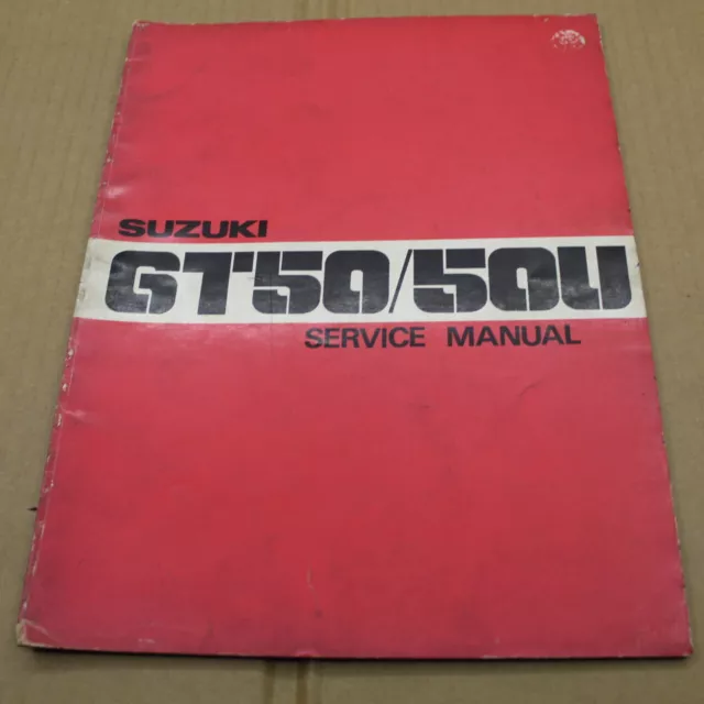 Manuel Revue Technique D Atelier Service Manual Suzuki Gt 50 1978-> En Anglais