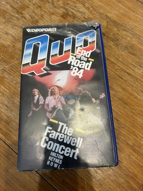 Status Quo End Of The Road 84 Farewell Concert Vhs Video