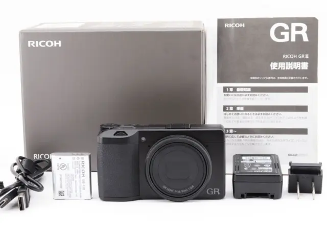 【Top MINT in Box】 Ricoh GR III 3 24.2MP APS-C Compact Digital Black Camera Japan