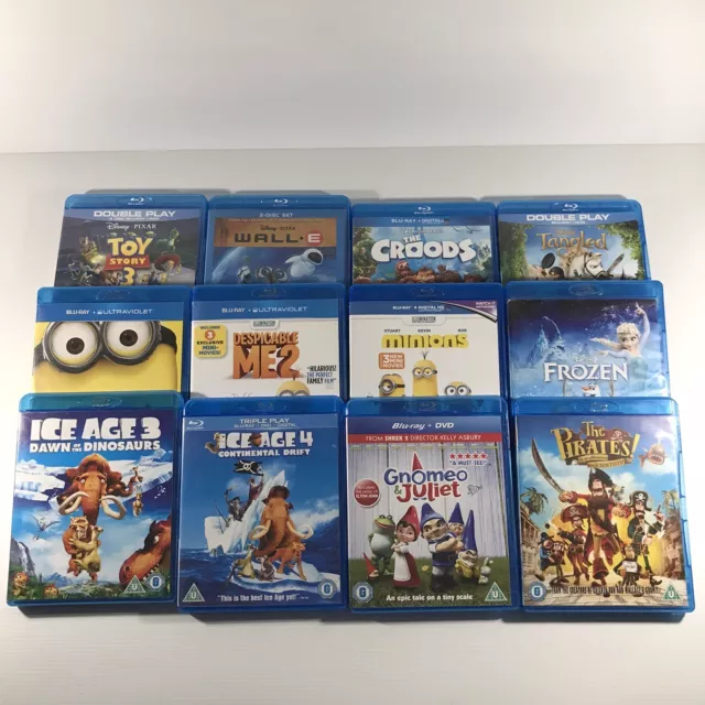 Lot of 10 Blu Ray Blue Ray DVD Lot Mix Horror , Kids , Action , Comedy  Movies
