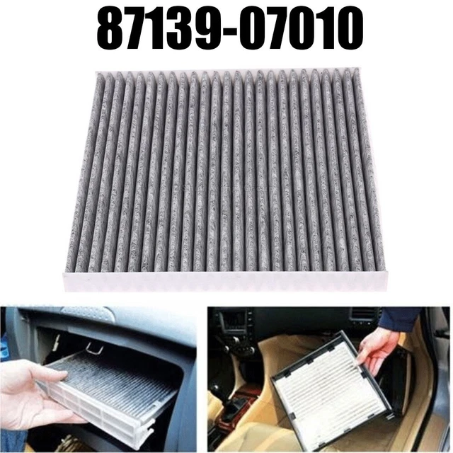 1x for Corolla 2009-2019 L4 1.8L Voiture Carbone Fibre Cabine Filtre à Air