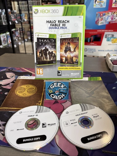 Lot De 2 Jeux Xbox 360 : Halo Reach + Fable III - Complets, En Français, Très Bon état
