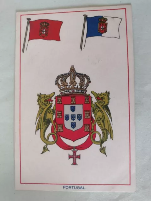 PORTUGAL , Flags & Coat of Arms Postcard EFA Series, Unused