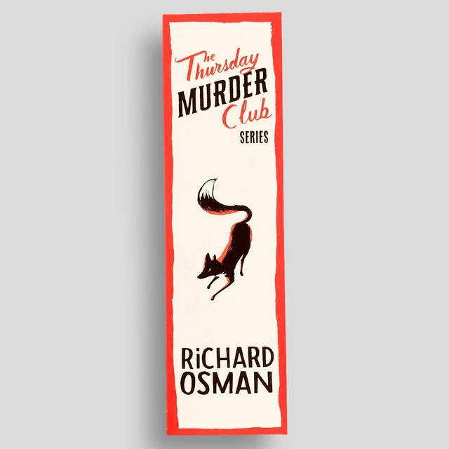 The Thursday Murder Club Richard Osman Collectible Promo Bookmark -not the book