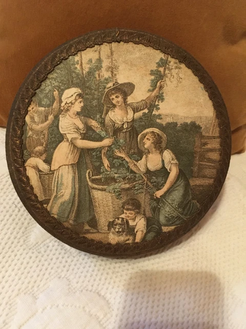 ANCIENNE BOÎTE RECOUVERTE de tissu EUR 10,00 - PicClick FR