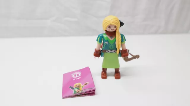 PLAYMOBIL 9147 Serie 11 Figuren Frauen Bogenschütze Robin Kapuze Use 3666 6000