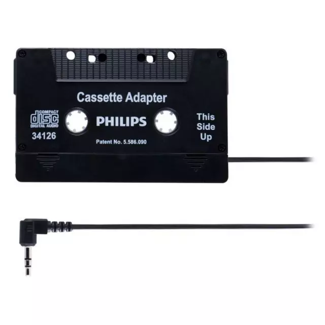 New Philips Audio Car Cassette Tape Adapter 3.5 MM For iPhone Ipod MP3 AUX