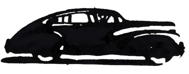 Vintage Metal Letterpress Print Block AUTOMOBILE OLD CAR ART DECO S