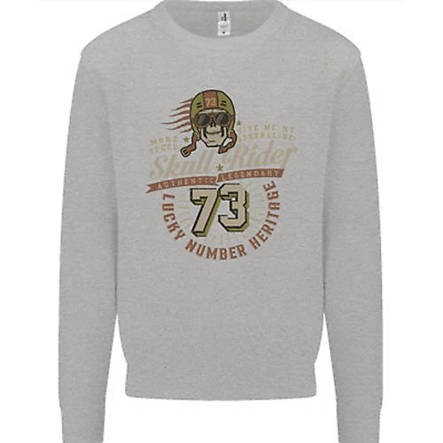Felpa Maglione Skull Rider Motocicletta Biker Moto Uomo 2