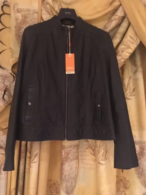 BNWT HUGO BOSS McLaren Sport Label Leather Jacket Size Medium Large Coat 575 291.00 PicClick UK