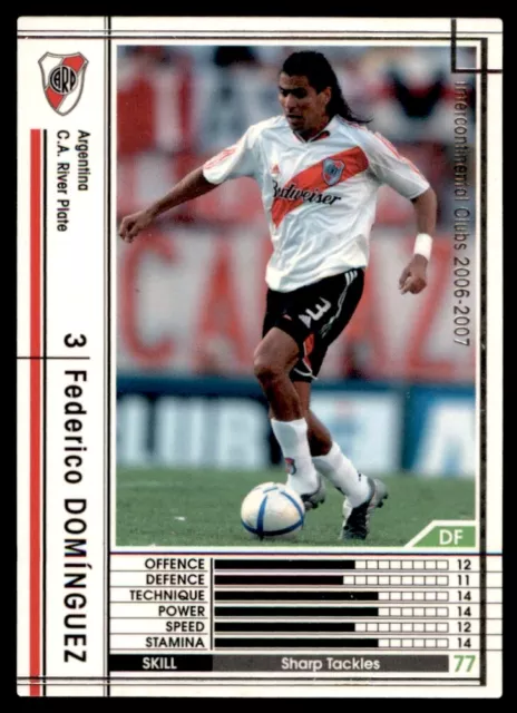 Panini/Sega (Japan) WCCF (2006-2007) Federico Dominguez (CA River Plate) No. 18