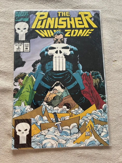 The Punisher: War Zone 3 John Romita Jr Cover Marvel Comics 1992