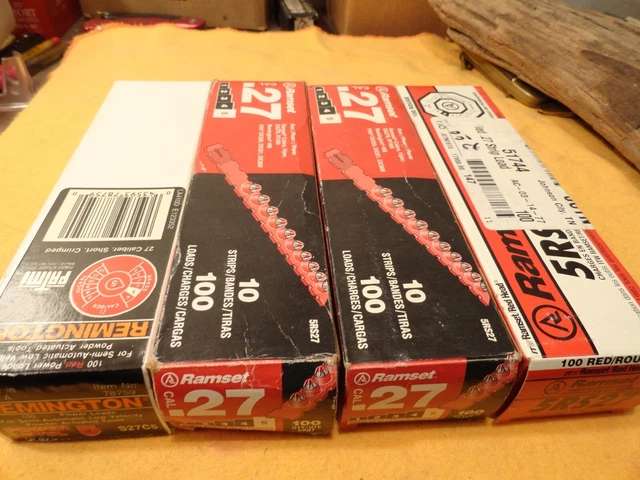 Ramset 5RS27 .27 Red Strip Loads Level 5 for powder actuated tools 4 boxes #2