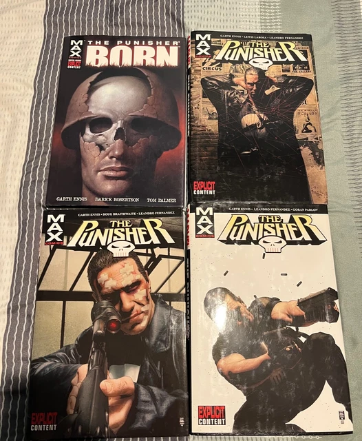 Punisher Max Hardcover Lot Volumes 1-3 and BORN OHC Marvel Garth Ennis