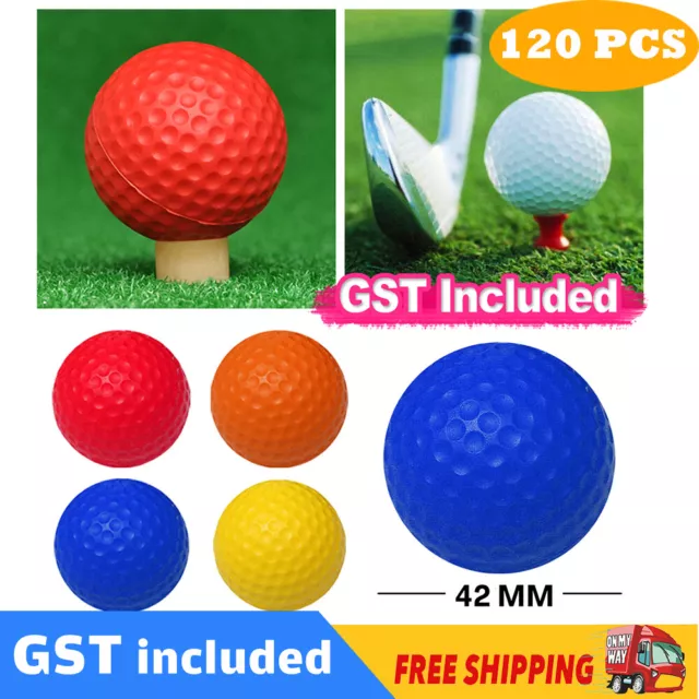 Up to 120pcs Golf Practice Foam Balls PU Sponge Ball Indoor Outdoor Training AU