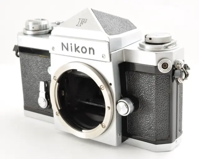 Nikon F Eye Level Silver Fuji Mark 35mm SLR Film Camera Body JAPAN  [Near Mint]