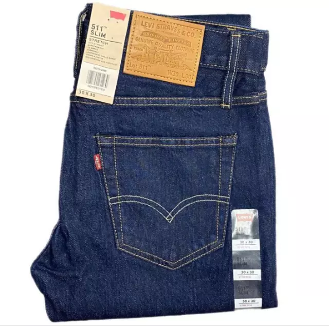 Jeans da uomo Levi's 511 slim fit blu navy indaco 04511-2499