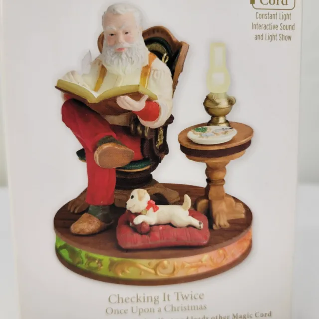 Hallmark Ornament CHECKING IT TWICE Once Upon a Christmas MAGIC 1st Series 2011