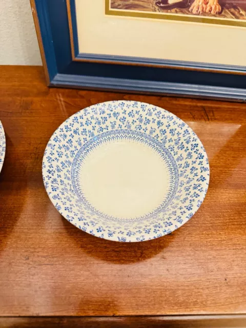 VTG English Ironstone Tableware Provence Blue EIT Cereal Bowl Set of 3