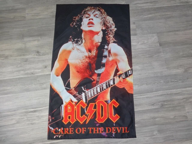 AC-DC AC/DC FLAG Flagge Poster Heavy Metal Hard Rock Ozzy 6666 EUR 25 ...