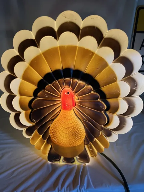 Vintage 1995 Don Featherstone Union Products Turkey Blow Mold Thanksgiving