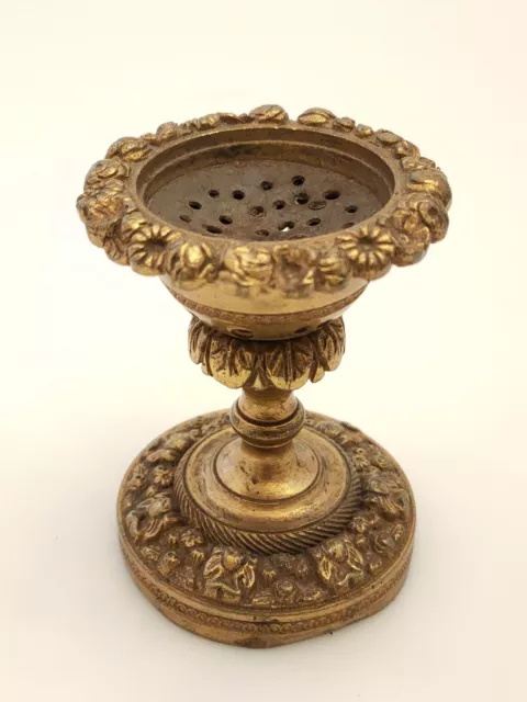 Antique Possibly Georgian Regency Cast Brass Pastille Incense Burner