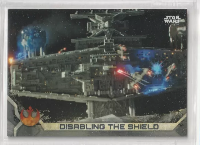 2017 Topps Star Wars Rogue One Seriers 2 GREY #87 Disabling the Shield 086/100