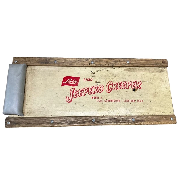 VINTAGE LISLE JEEPERS Creeper Wooden Auto Mechanic Creeper Extremely