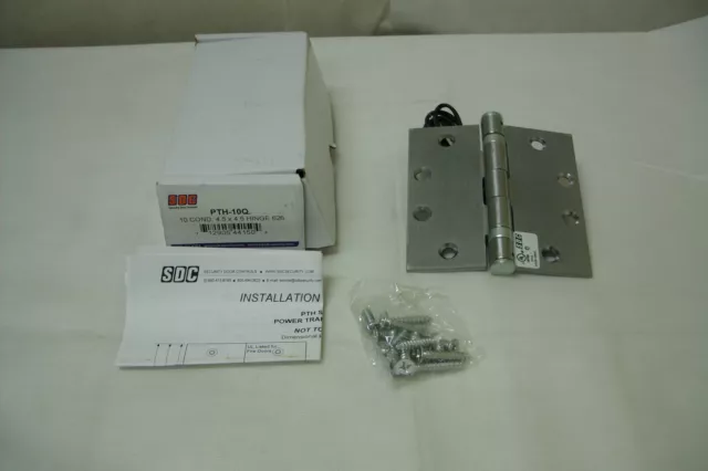 SDC Security Door Controls PTH-10Q 10 Conductor, Transfer Hinge. 4.5 X 4.5 NEW