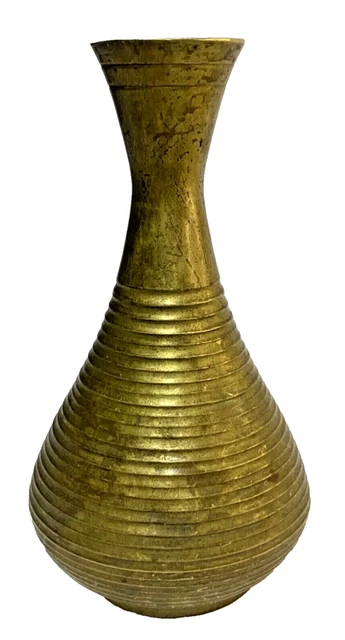 Vase en laiton indien Vase métallique antique Vase peint à la main Vase en laiton indien Vase métallique antique Vase peint à la main