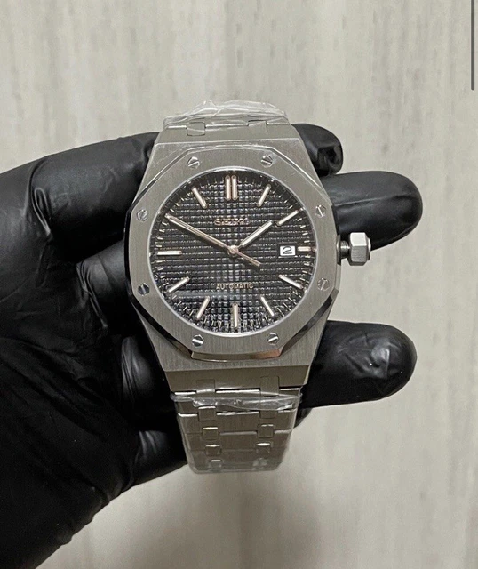 Pagani Design 1645 - Orologio automatico da uomo, movimento NH35, cinturino in acciaio inox, impermeabile fino a 100 m, a carica automatica, orologio