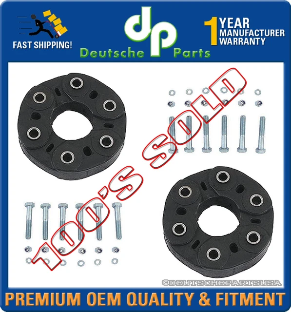 DRIVE SHAFT FLEX JOINT DISC KIT for MERCEDES FRONT + REAR 2 x