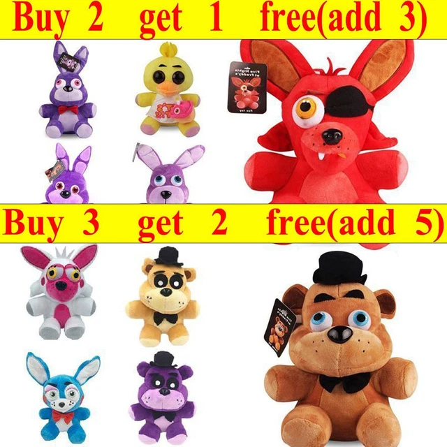 FIVE NIGHTS AT Freddy's FNAF Plushie Toy Plush Doll Bear Foxy Bonnie ...