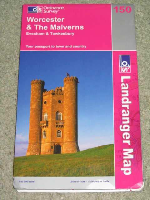 OS ORDNANCE SURVEY Landranger Map Sheet 150 Worcester & The Malverns ...