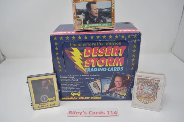 Desert Storm Trading Cards,Operation yellow ribbon Commemorative Edition w/BUSH