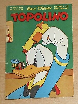 Ed.mondadori  Serie  Topolino   N°  64  1953  Originale  !!!!!
